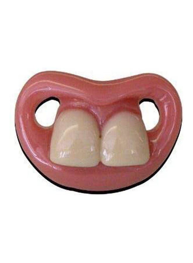 Baby -Child Billy Bob Unique Two Front Teeth Baby Pacifier Contoured Shield With Ventilation Holes Pink Lips Infant