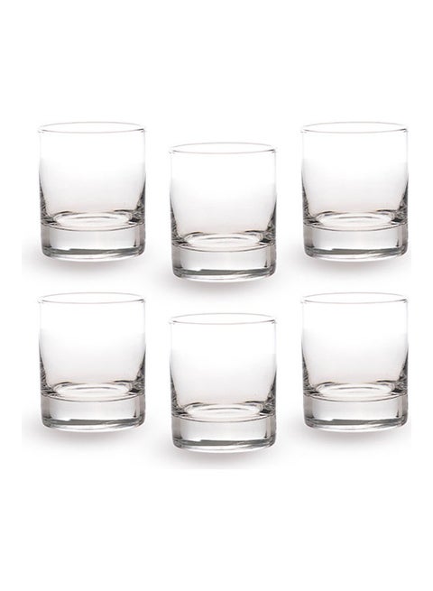 6-Piece Beverage Cup Set Clear 7 x 7 x 8cm