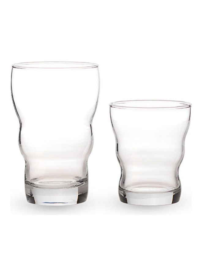 8-Piece Beverage Cup Set Clear 9 x 9 x 14cm - Image 2