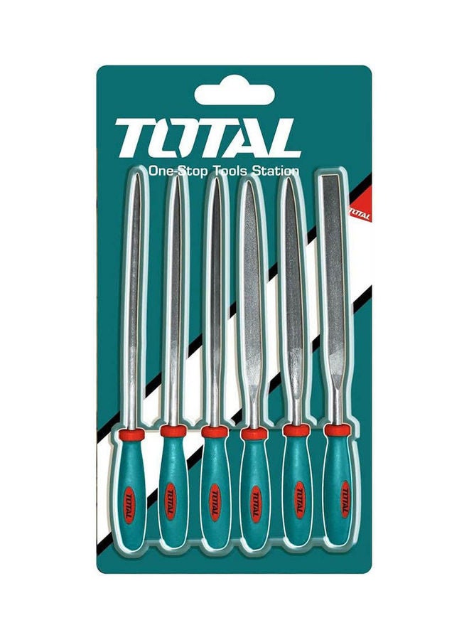 TOTAL File Set Of 6 Pcs Silver 140ml