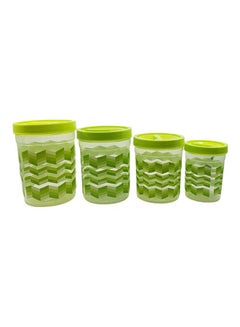 JAYPEE 4-Piece Plastic Container Set Green/Clear 2Liters  - Image 1