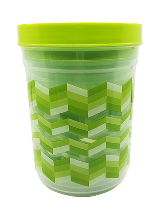 4-Piece Plastic Container Set Green/Clear 2Liters - v1645356134/N52731243A_5