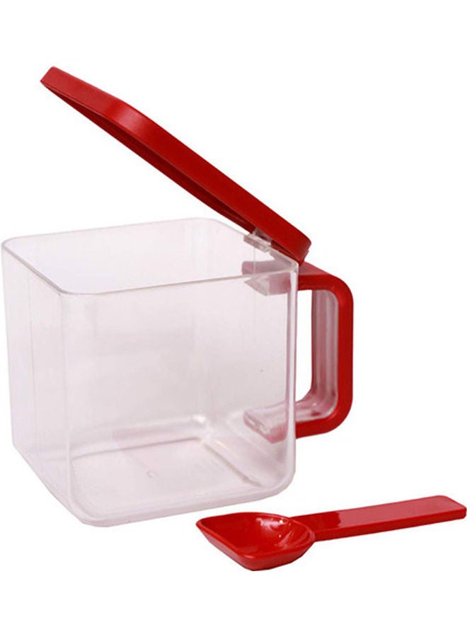 JAYPEE 7-Piece Plastic Grocery Container Set White/Red 250ml - Image 3