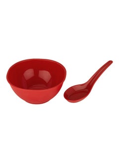 JAYPEE 12-Piece Le Dinner Celebration Soup Bowl And Spoon Set Red 250ml  - Image 3