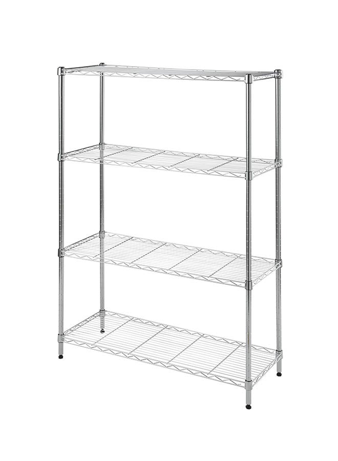 Cameltough CamelTough Wire Rack 4 Shelf Adjustable Storage Rack  Heavy Duty Shelving Unit for Pantry  Laundry  Bathroom  Kitchen  Garage Closet Organization  600Lbs Capacity  Chrome  90L X 35W X 135H cm  HTC-WR604 Chrome 91 x 35 x 137centimeter  - Image 2
