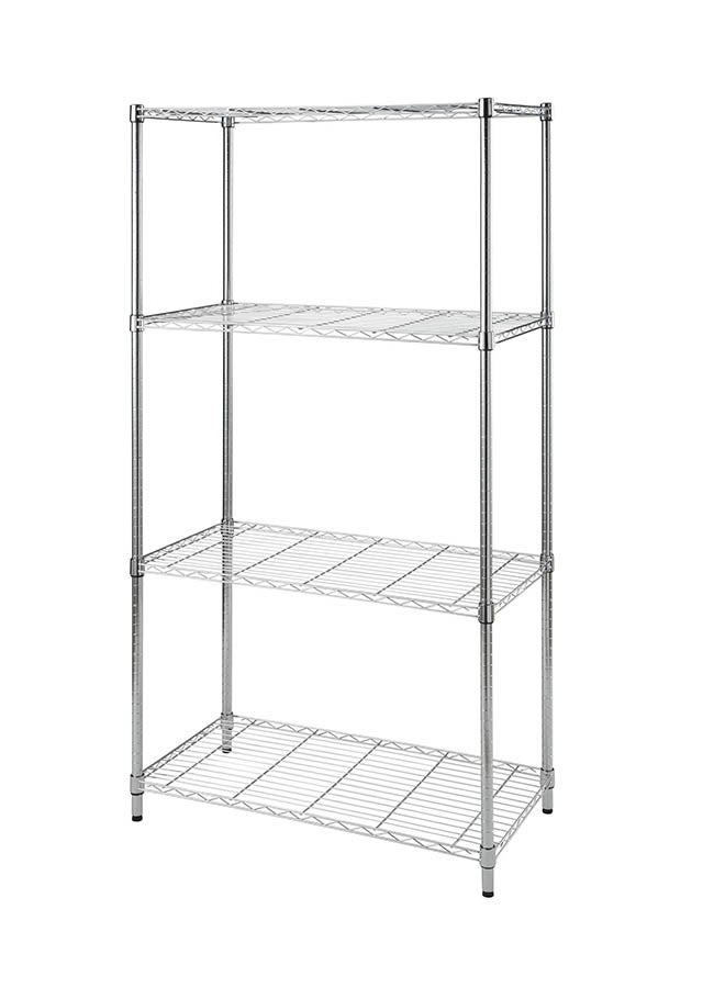 Cameltough CamelTough Wire Rack 4 Shelf Adjustable Storage Rack  Heavy Duty Shelving Unit for Pantry  Laundry  Bathroom  Kitchen  Garage Closet Organization  600Lbs Capacity  Chrome  90L X 45W X 180H cm  HTC-WR605 Chrome 91 x 45 x 182cm  - Image 2