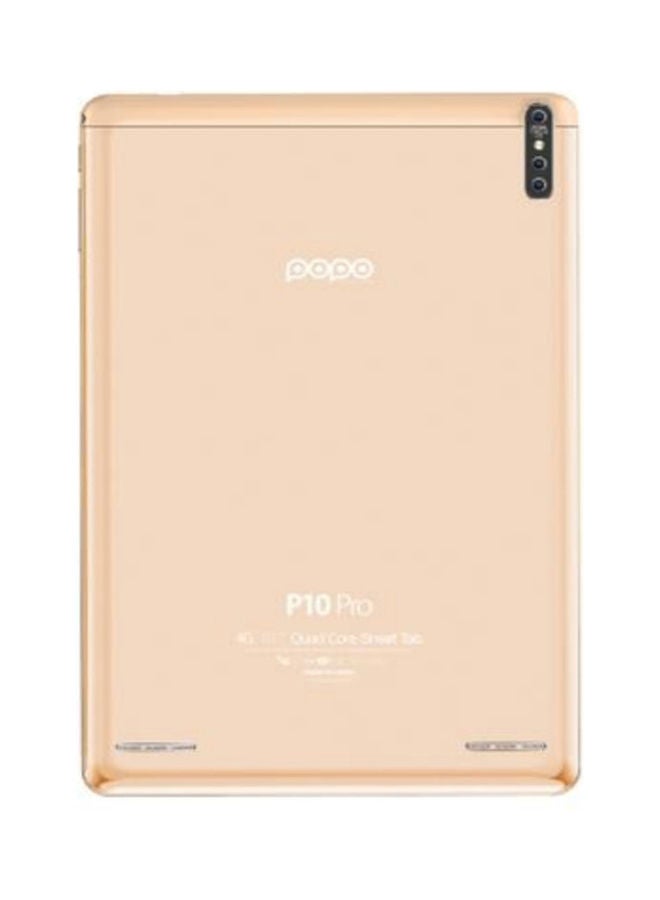 popo - P10 Pro Tablet, Dual SIM, 10.1-Inch, 4GB RAM, 64GB, 4G, Gold - Image 1