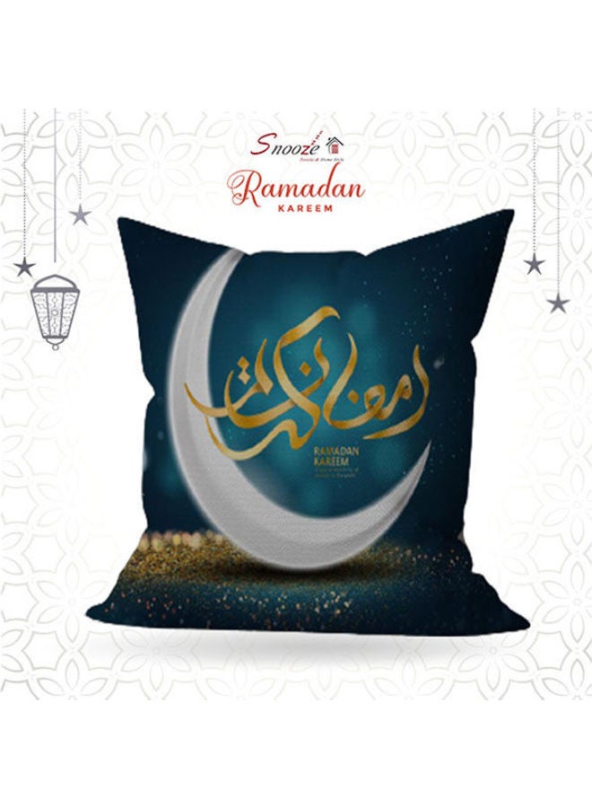 Ramadan Pillow linen Teal 45X45cm