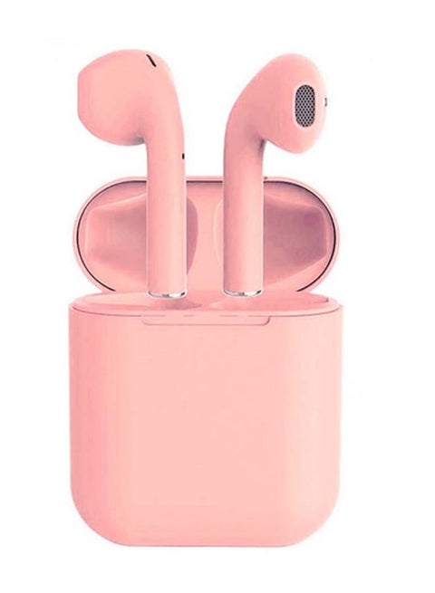 True Wireless Earbuds Inpods 12 TWS Bluetooth Binaural In-Ear Headphones with Charging Case Pink