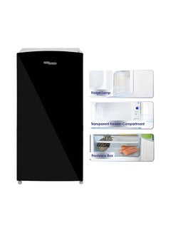 SUPER GENERAL Single Door Refrigerator 573 W SGR186 Black  - Image 3