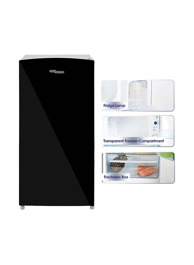 SUPER GENERAL Single Door Refrigerator 573 W SGR186 Black  - Image 3