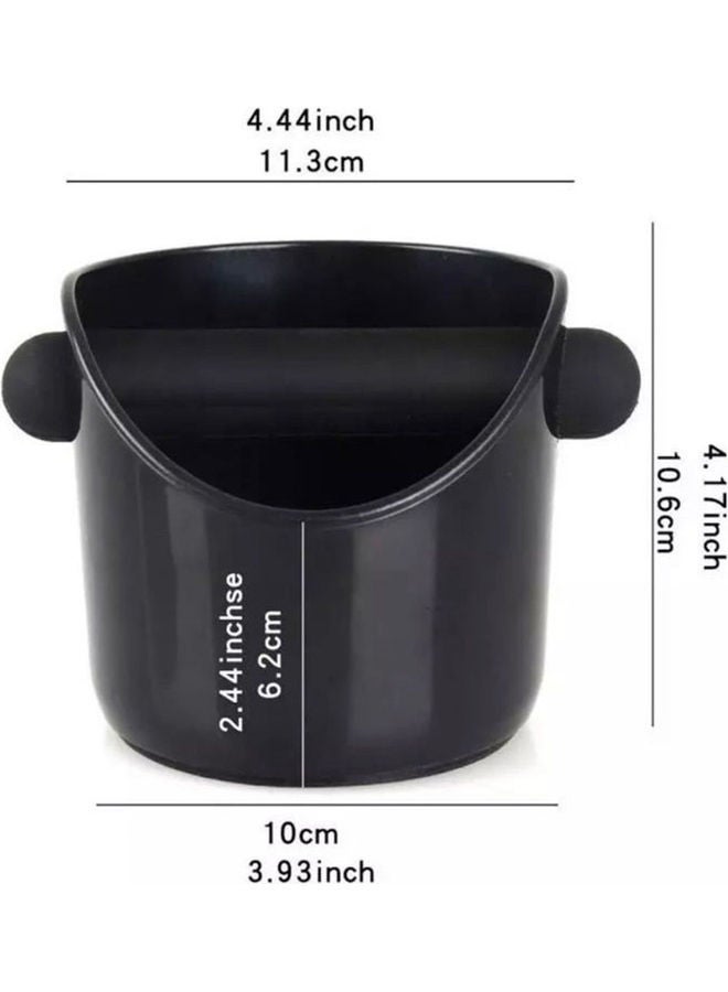 Anti-Slip Coffee Knock Espresso Box Black 10cm  - Image 3
