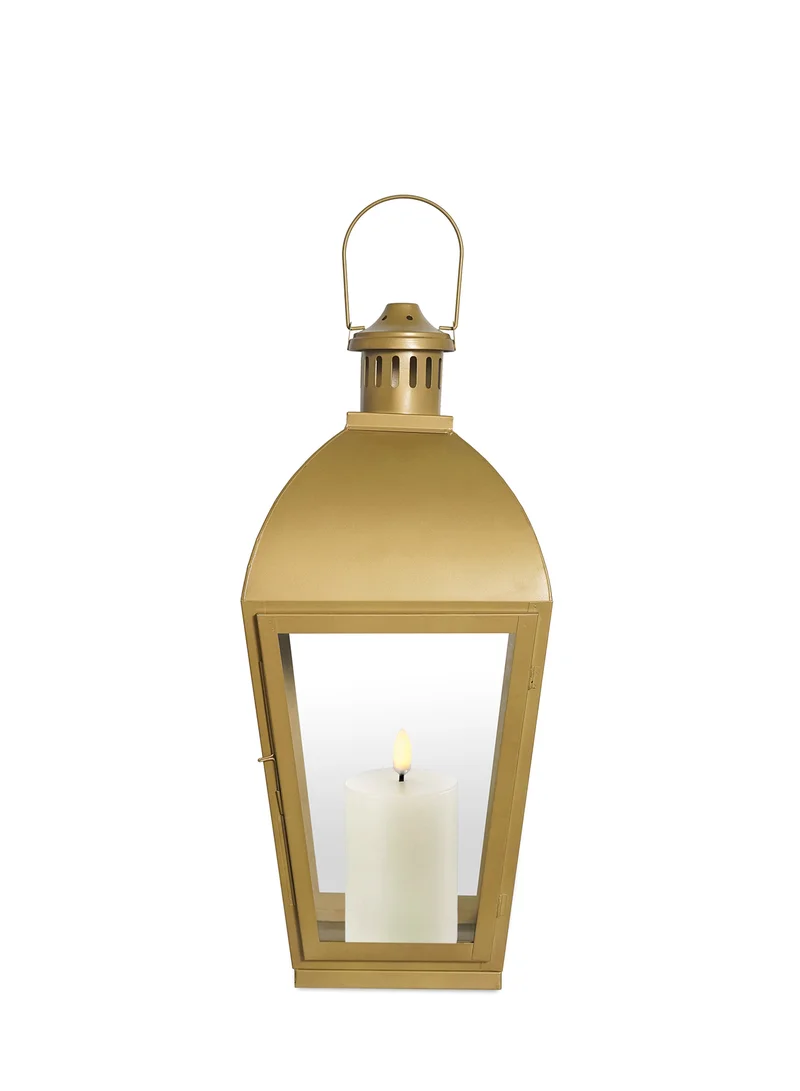 ebb & flow Modern Ideal Design Handmade Lantern Unique Luxury Quality Scents For The Perfect Stylish Home Gold 17.15X17.15X54cm