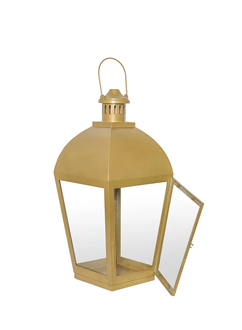 ebb & flow Modern Ideal Design Handmade Lantern Unique Luxury Quality Scents For The Perfect Stylish Home Gold 17.15X17.15X54cm
