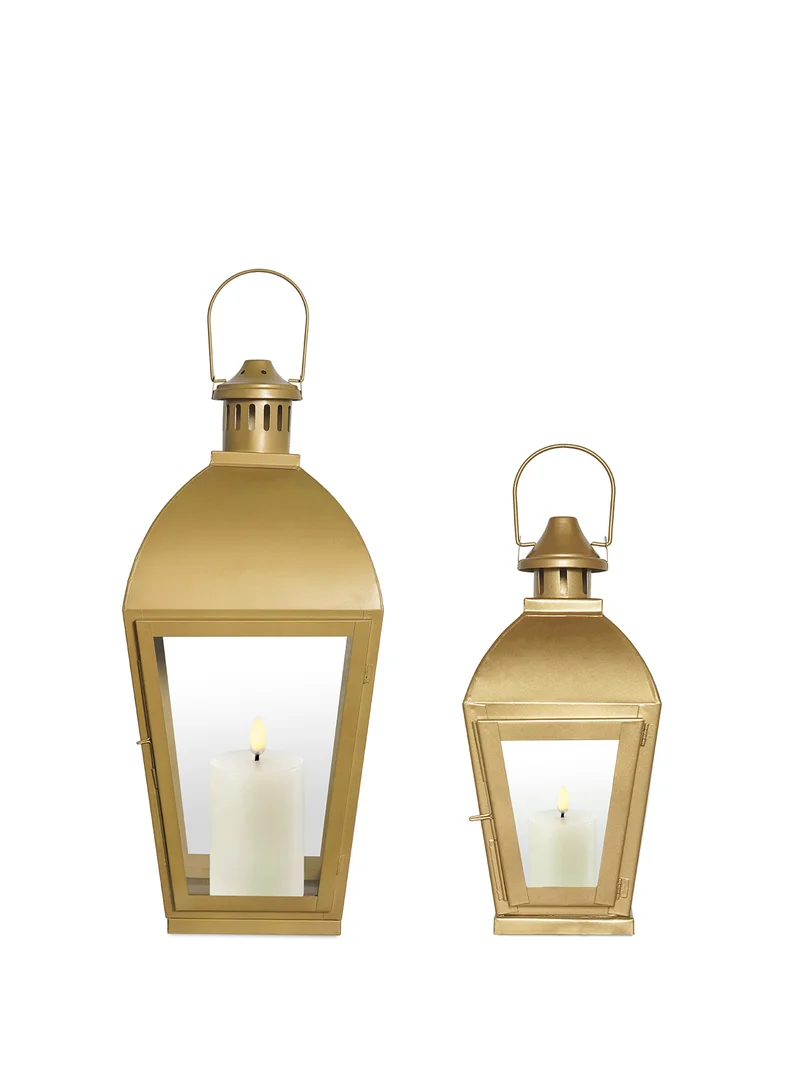 ebb & flow Modern Ideal Design Handmade Lantern Unique Luxury Quality Scents For The Perfect Stylish Home Gold 17.15X17.15X54cm