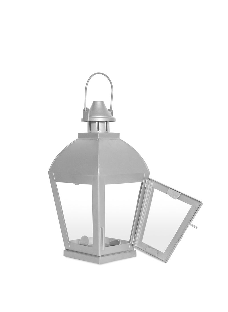 ebb & flow Modern Ideal Design Handmade Lantern Unique Luxury Quality Scents For The Perfect Stylish Home Silver 8.63X8.63X27cm  - Image 3