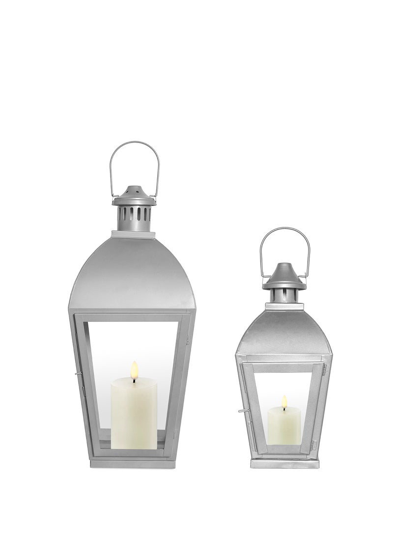 ebb & flow Modern Ideal Design Handmade Lantern Unique Luxury Quality Scents For The Perfect Stylish Home Silver 8.63X8.63X27cm  - Image 5