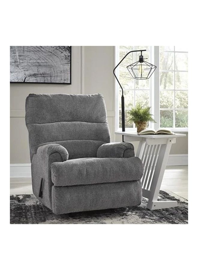 REGAL IN HOUSE Rocker Recliner Chair Grey 84x107x110cm  - Image 4