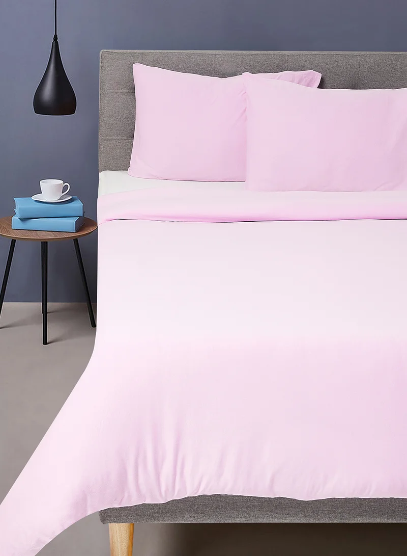 Noon East Duvet Cover Set- With 1 Duvet Cover 160X200 Cm And 2 Pillow Cover 48X74+12 Cm - For Twin Size Mattress - 100% Cotton 140 GSM