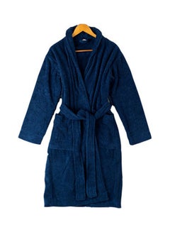Comfort Soft Bathrobe Dark Blue Scm