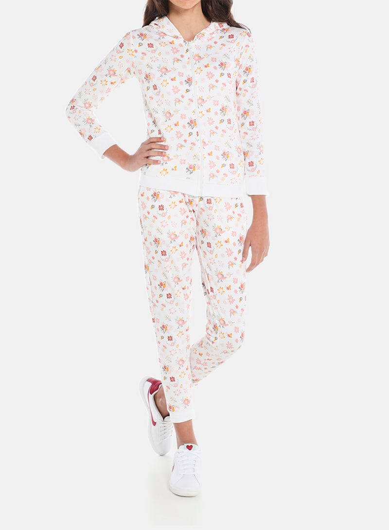 Aila Elegant Girls Printed Joggers Multicolour  - Image 3