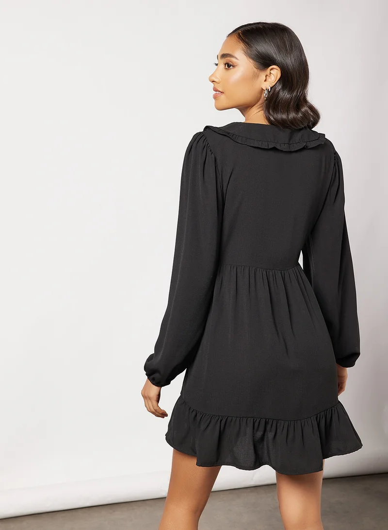 Jacqueline de Yong Oversized Collar Dress