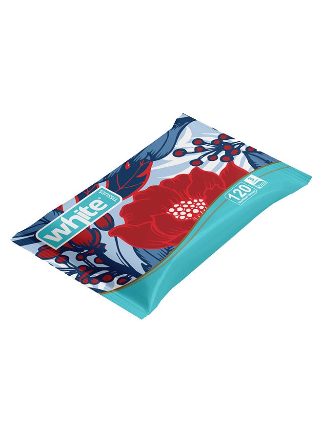 White 120-Piece Go Pack Facial Tissue Set White 