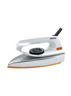 GEEPAS Automatic Dry Iron - 60 Micron Teflon Sole Plated, Big fabric guide & Pilot Indicator |Overheat  Safe And Automatic Power Cut Off | Easy Heal Rest & Cord Wrap Facility, Anti Shock Handle & Thermostat Pilot Lamp. 1200.0 W GDI7729 Beige  - Image 5