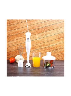 GEEPAS Hand Blender Set - 2-Speed, Detachable Stick Blender & Whisk | Stainless Steel Blades | Ideal for Smothies, Shakes, Purees & more GHB6144 White/Silver/Black  - Image 2