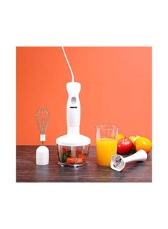 GEEPAS Hand Blender Set - 2-Speed, Detachable Stick Blender & Whisk | Stainless Steel Blades | Ideal for Smothies, Shakes, Purees & more GHB6144 White/Silver/Black  - Image 3