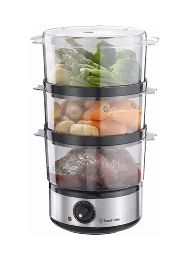 راسيل هوبز جهاز طهي الطعام بالبخار من 3 طبقات 7 L 400 W 14453 فضي / شفاف  - Image 2