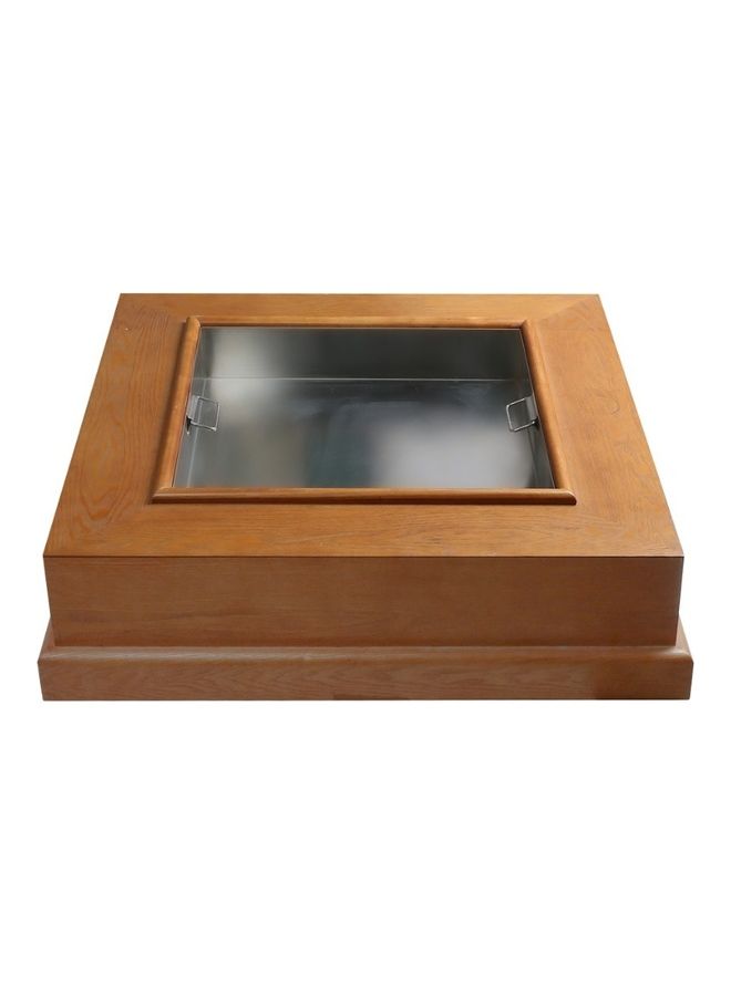 سكوالو Square Storage Box With Lid Brown 100x100x25cm  - Image 1