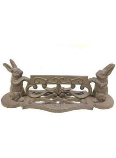 Handsomegift Iron Shoe Scraper Beige 12x23cm 