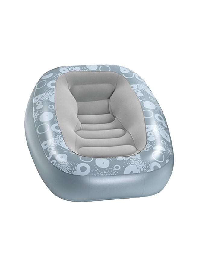 Bestway Lounge Deluxe Comfi Cube Blue/Grey 152x127x76cm  - Image 1