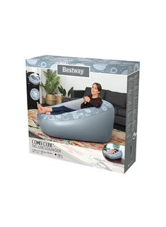 Bestway Lounge Deluxe Comfi Cube Blue/Grey 152x127x76cm  - Image 2