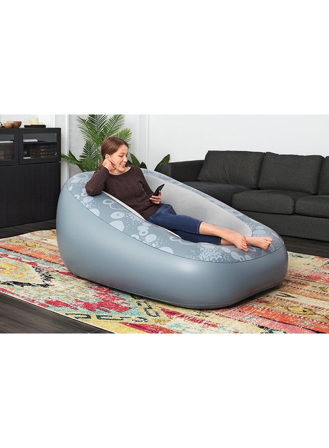 Bestway Lounge Deluxe Comfi Cube Blue/Grey 152x127x76cm  - Image 5