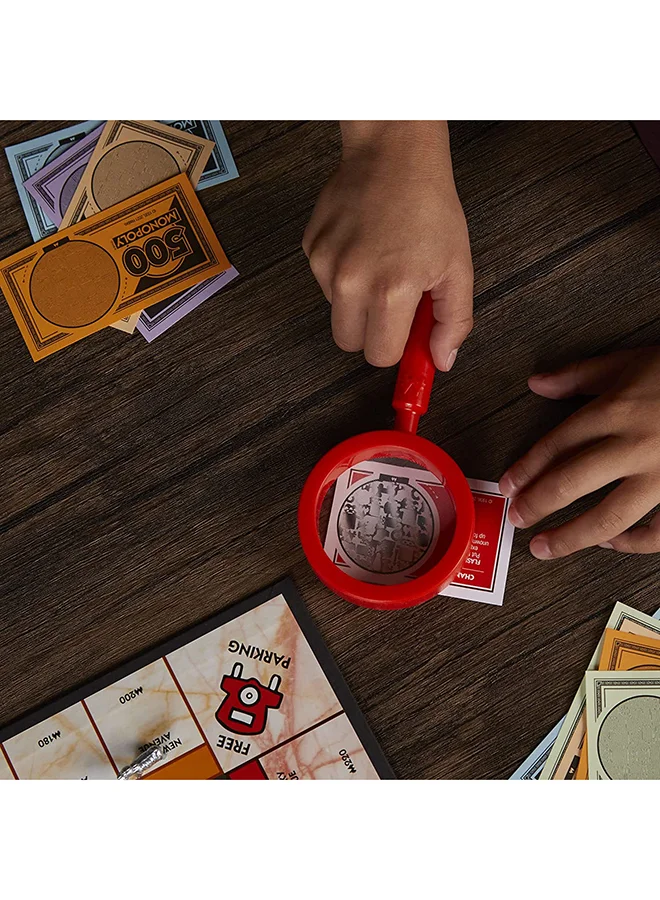 Monopoly Crooked Cash Board Game For Families And Kids Ages 8 And Up, Includes Mr. Monopoly Decoder To Find Fakes, Game For 2-6 Players Hasbro Games For Adults And Teens Indoor Home Game