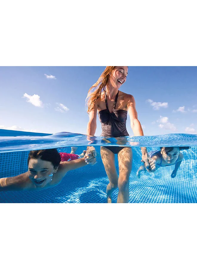 INTEX Superior Strength And Longer Durability Sturdy Rectangular Unisex Frame Swimming Pool Blue Model 28271 Summer Fun Water Play 260x160x65cm