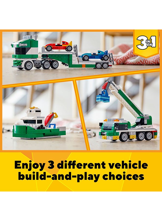 LEGO - 31113 Creator 3In1 Race Car Transporter  Building Kit 328 Pieces 7+ Years - Image 1