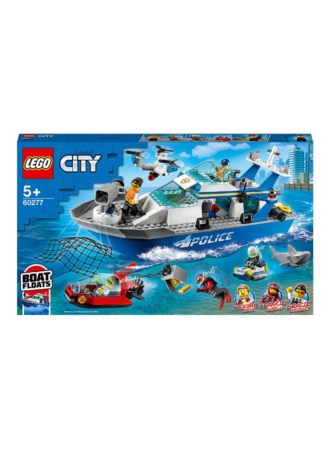 LEGO - 60277 City Police Patrol Boat 5+ Years - Image 1
