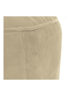 PENHALIGON'S Velvet Round Bean Bag Pouffe Light Beige 55x55x35cm  - Image 3