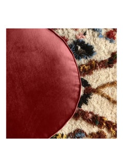PENHALIGON'S Velvet Round Bean Bag Microfiber Filler Red 60x60x40cm  - Image 3