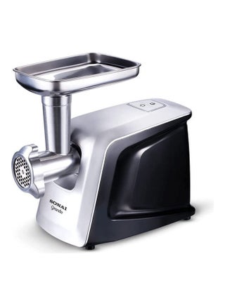 مفرمة لحم جراندو سوناي 1600 وات، 3 أقراص من الفولاذ المقاوم للصدأ، أسود - SH-4400 1600 W SH-4400 أسود - فضي - v1645455084/N52735571A_1