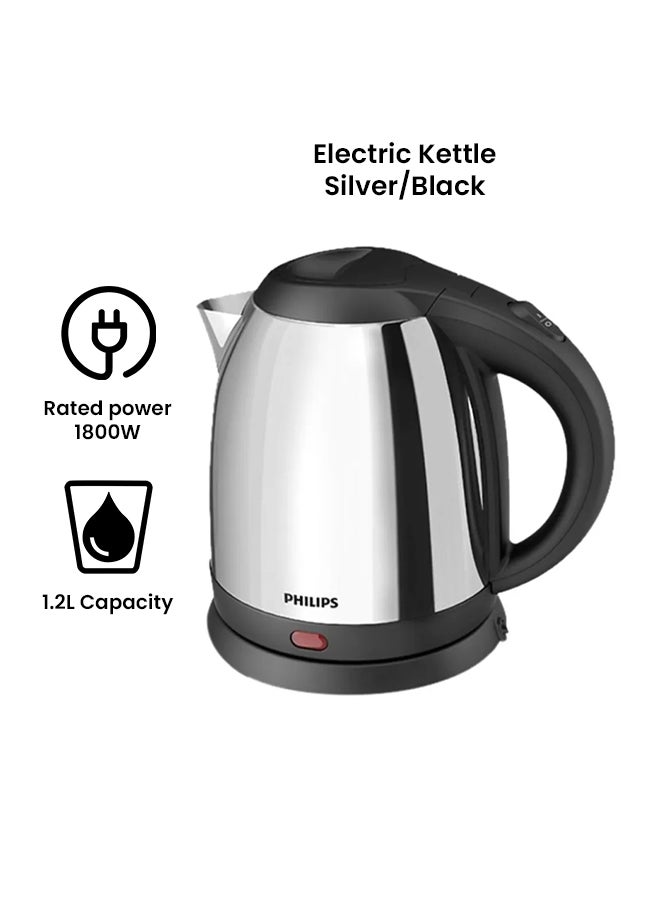 Philips Electric Kettle 1.2 L 1800 W HD9303 Silver/Black - Image 2