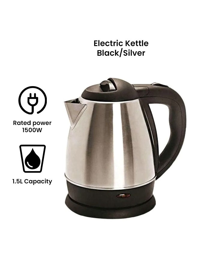 Electric Kettle 1.5 L 2724646772906 Silver/Black - Image 2