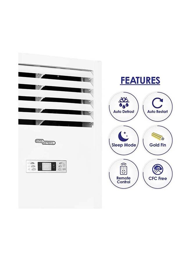 SUPER GENERAL Floor Standing Split Air Conditioner 7000 W SGFS60GE White  - Image 2