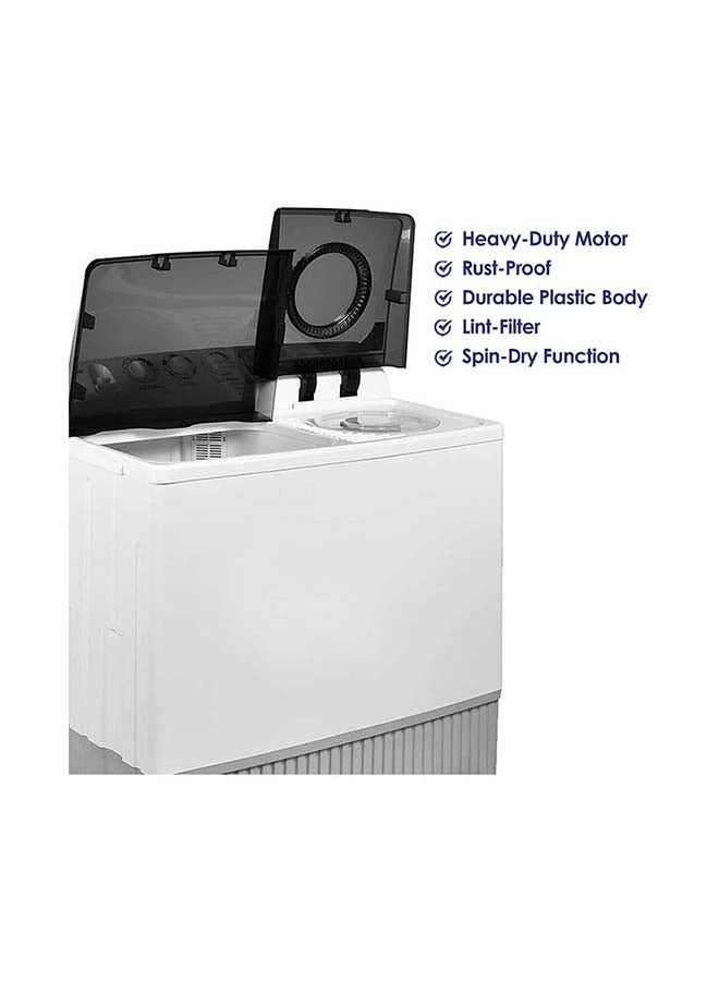 SUPER GENERAL Twin-tub Semi-Automatic Washing Machine 800 W SGW2056 White  - Image 2