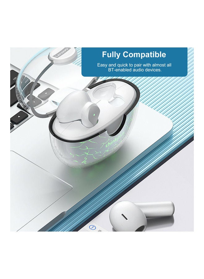 Lenovo - XT95 Pro Bluetooth Earphone 9D HIFI Sound Sport Waterproof TWS Wireless Earbuds With Mic White - Image 1