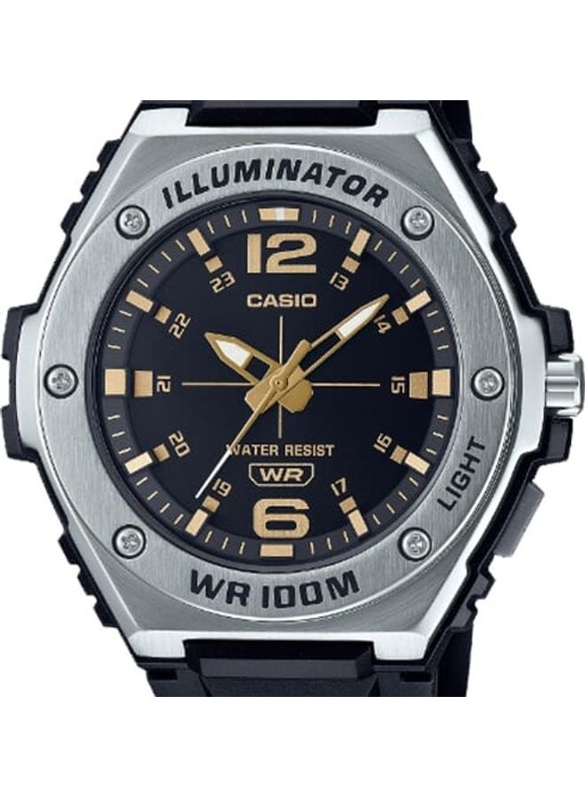 CASIO Men's Black Dial Resin Band Analog Wrist Watch MWA-100H-1A2VDF - Image 4