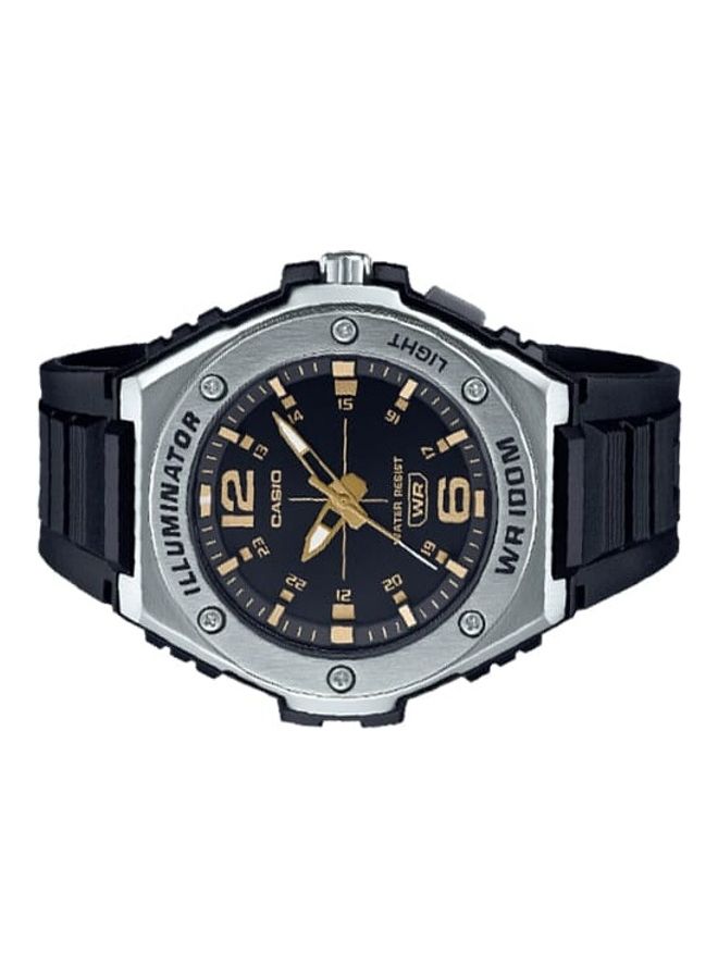 CASIO Men's Black Dial Resin Band Analog Wrist Watch MWA-100H-1A2VDF - Image 3